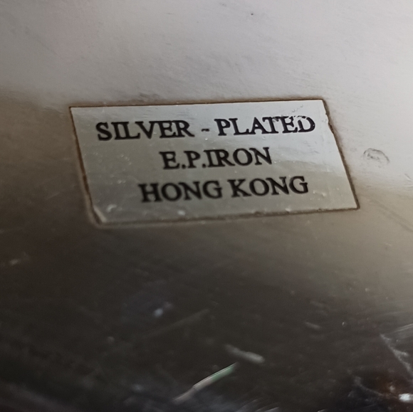 Vintage Silver Plate 12.5" Round Gallery Tray - Picture 4 of 6